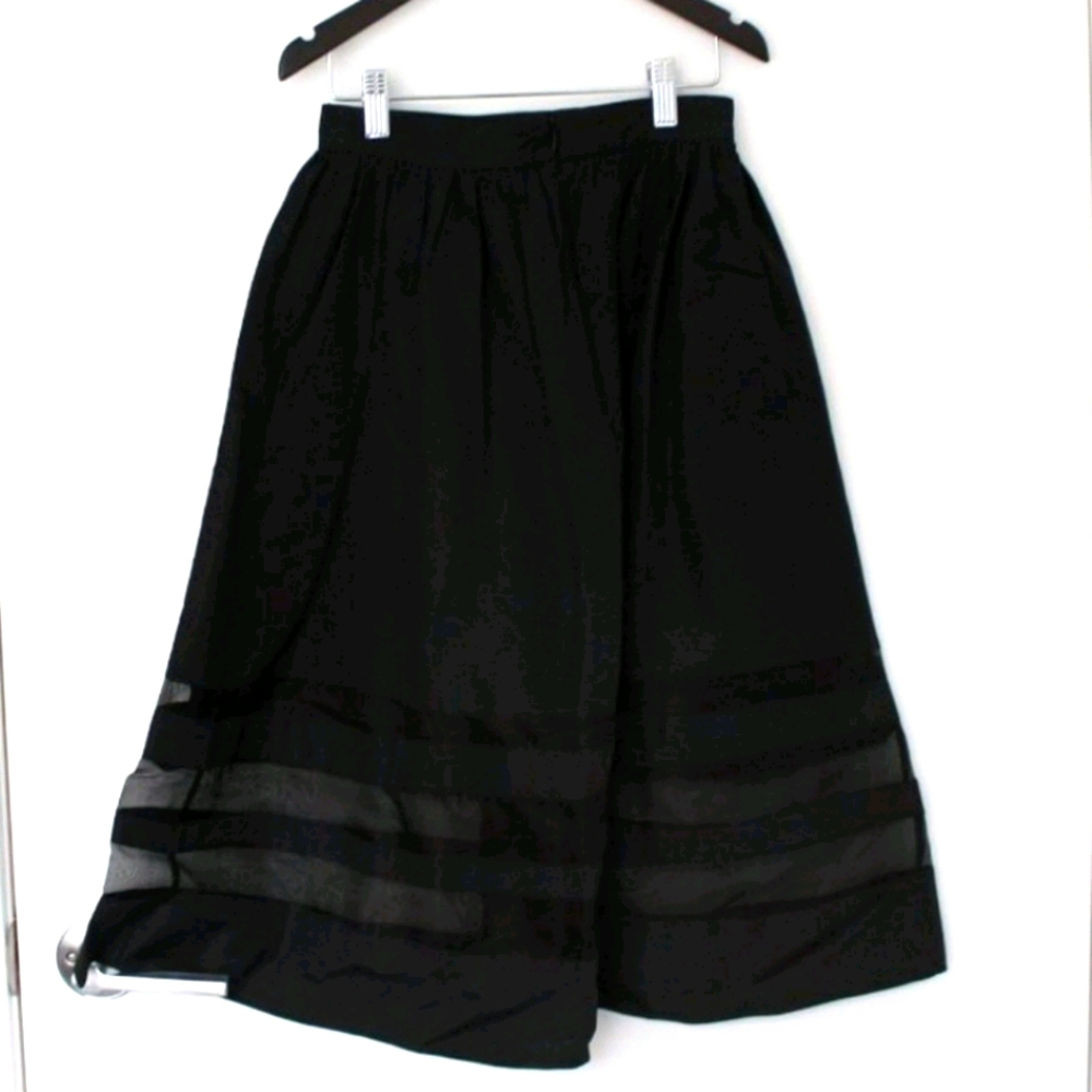 NONOO Sheer Stripe Failure Skirt